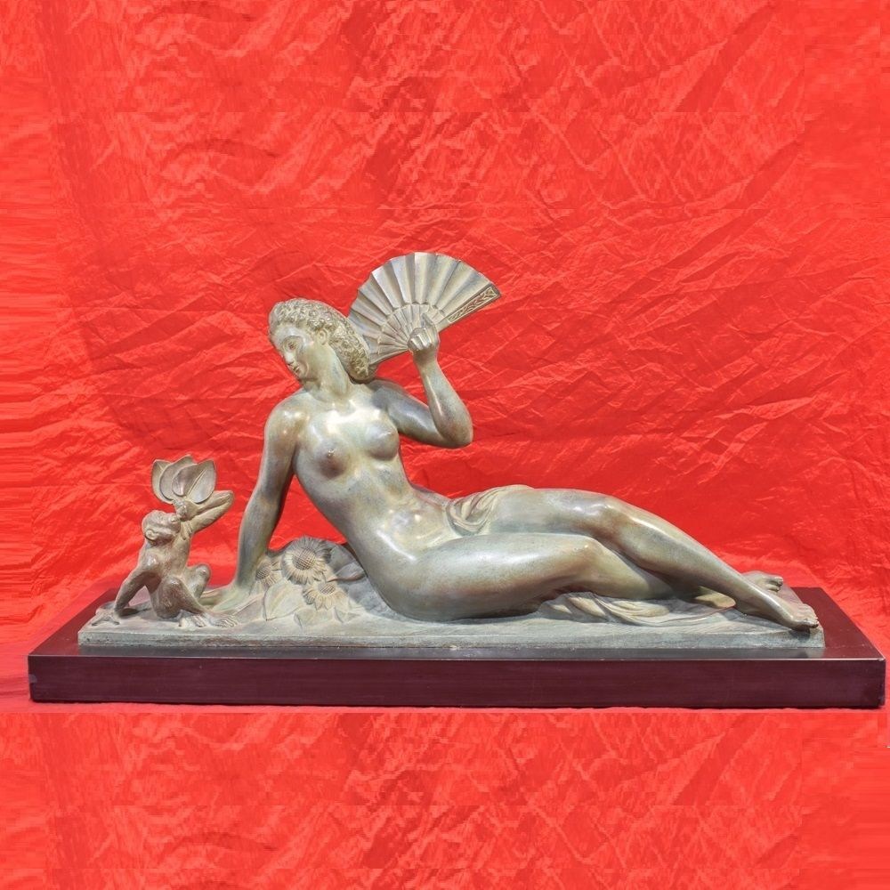 STB31 art deco sculpture bronze sculpture bronze statues woman figurines 1930.jpg